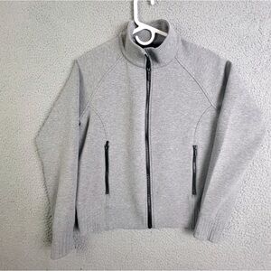 LULULEMON WOMENS ATHLETIC JACKET GRAY SIZE 10